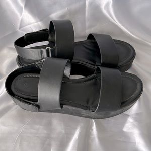 Black Strap Sandals
